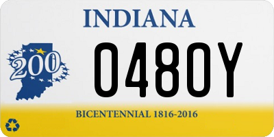 IN license plate 048OY