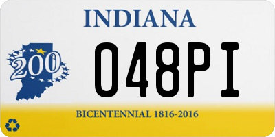 IN license plate 048PI