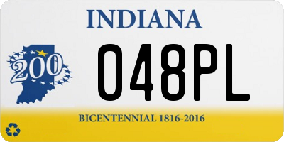 IN license plate 048PL