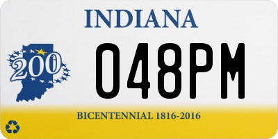 IN license plate 048PM