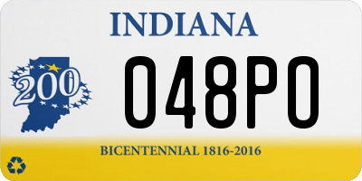 IN license plate 048PO