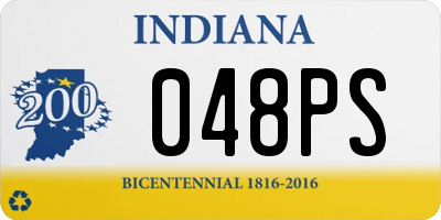 IN license plate 048PS