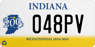 IN license plate 048PV