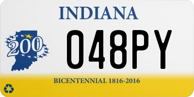 IN license plate 048PY