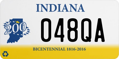 IN license plate 048QA