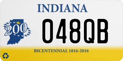 IN license plate 048QB
