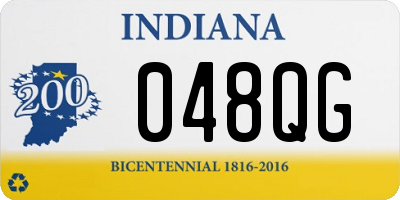 IN license plate 048QG