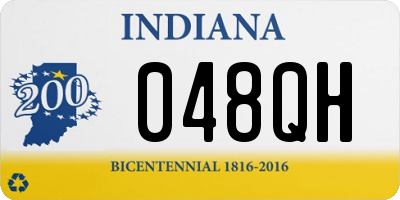 IN license plate 048QH