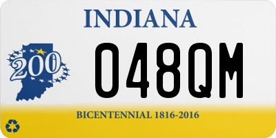 IN license plate 048QM