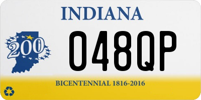 IN license plate 048QP