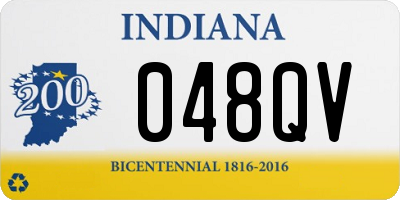 IN license plate 048QV