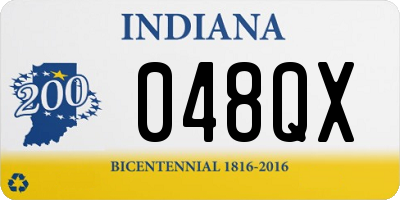 IN license plate 048QX