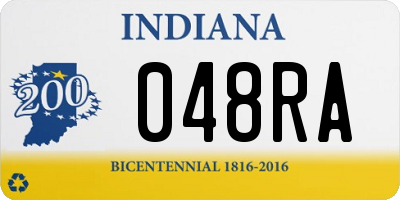 IN license plate 048RA