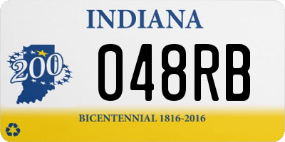 IN license plate 048RB