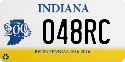 IN license plate 048RC