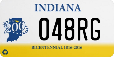 IN license plate 048RG