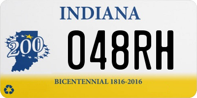 IN license plate 048RH