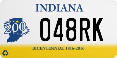 IN license plate 048RK