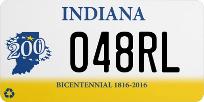 IN license plate 048RL