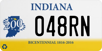 IN license plate 048RN