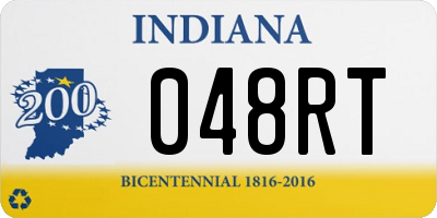 IN license plate 048RT