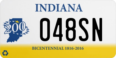 IN license plate 048SN