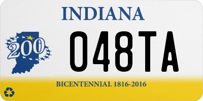 IN license plate 048TA