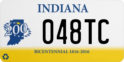 IN license plate 048TC