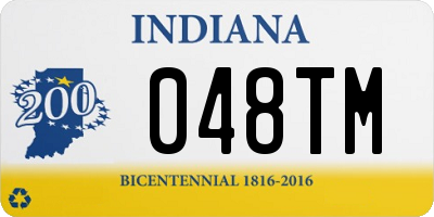 IN license plate 048TM