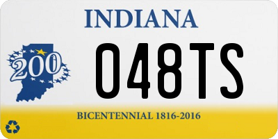 IN license plate 048TS