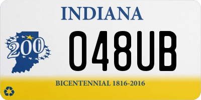 IN license plate 048UB