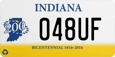 IN license plate 048UF