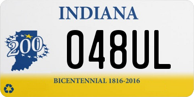 IN license plate 048UL