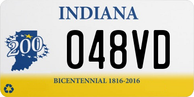 IN license plate 048VD