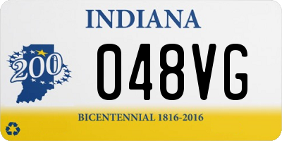 IN license plate 048VG