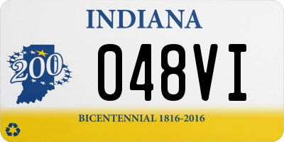 IN license plate 048VI