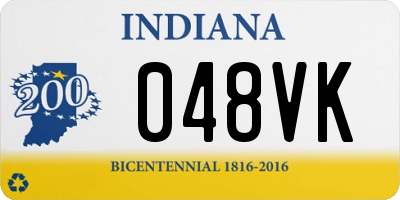 IN license plate 048VK