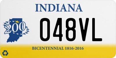 IN license plate 048VL