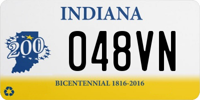 IN license plate 048VN