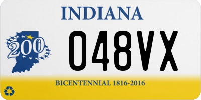 IN license plate 048VX