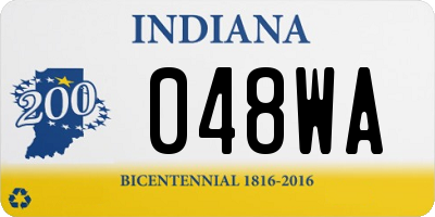 IN license plate 048WA