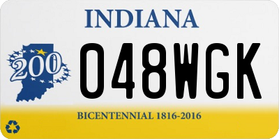 IN license plate 048WGK
