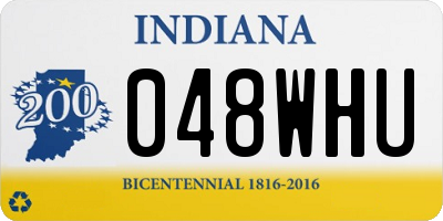 IN license plate 048WHU