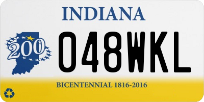 IN license plate 048WKL