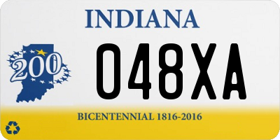 IN license plate 048XA