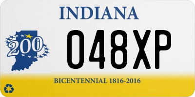 IN license plate 048XP