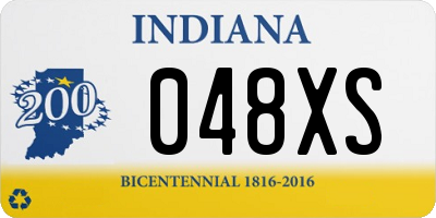 IN license plate 048XS