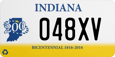 IN license plate 048XV