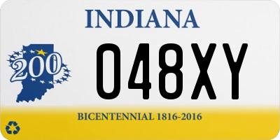 IN license plate 048XY