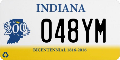 IN license plate 048YM